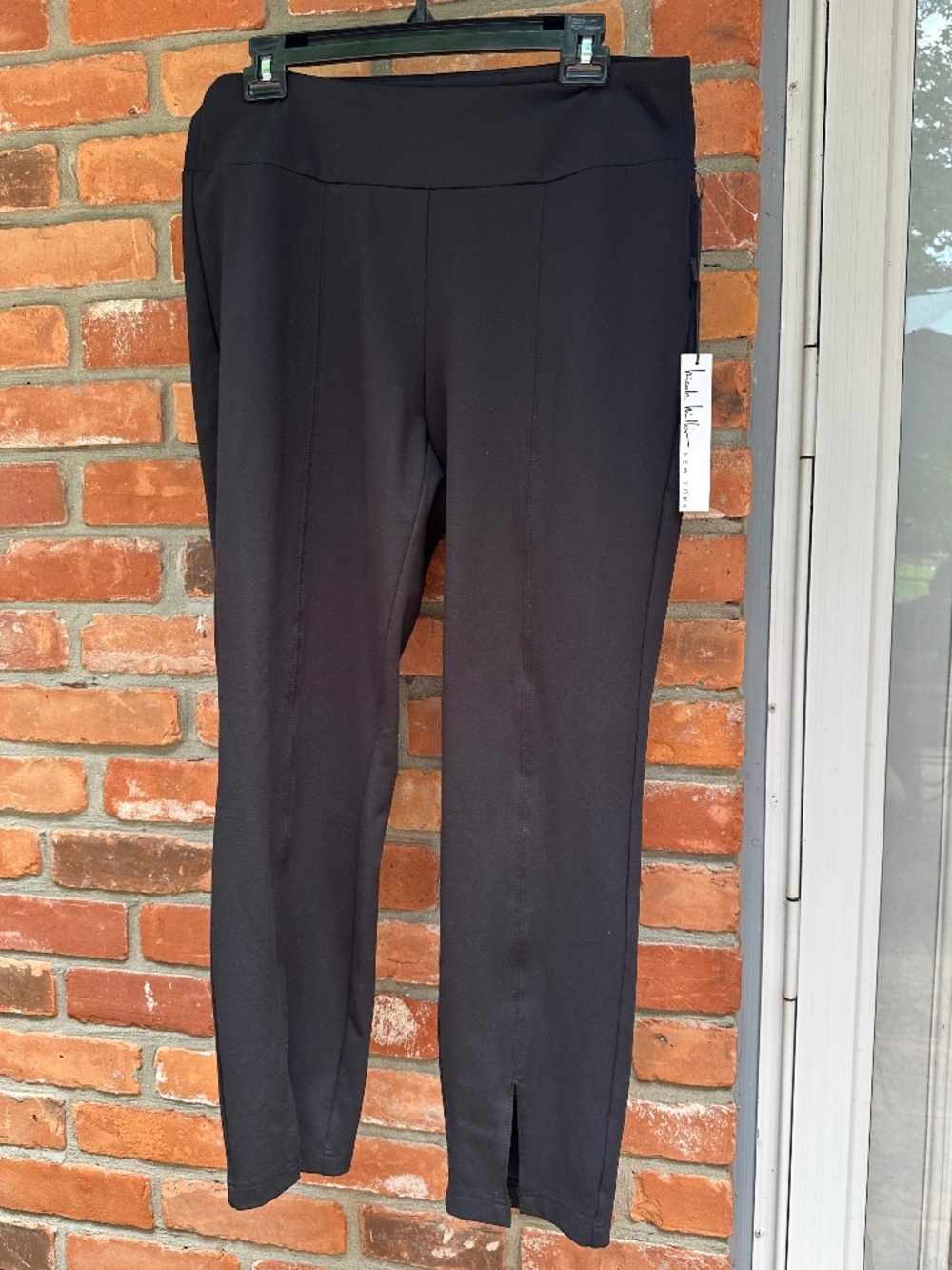 NWT Nicole Miller New York Front-seam Split-hem Ankle Pants